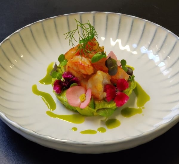 Fine dining plating technique