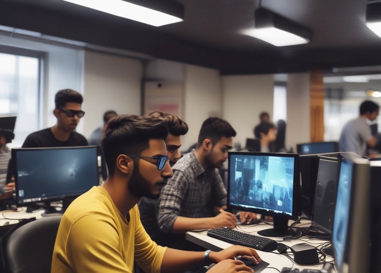 A captivating wedding video editing session in action.