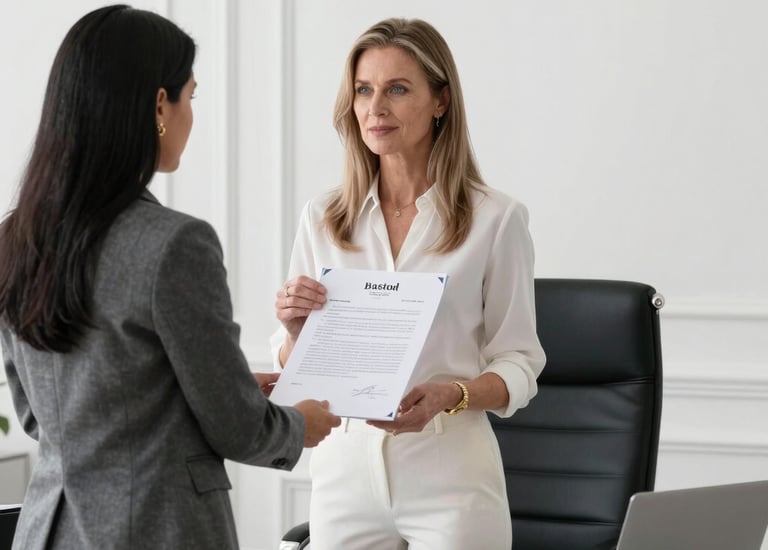Close-up of hands signing a retirement plan agreement