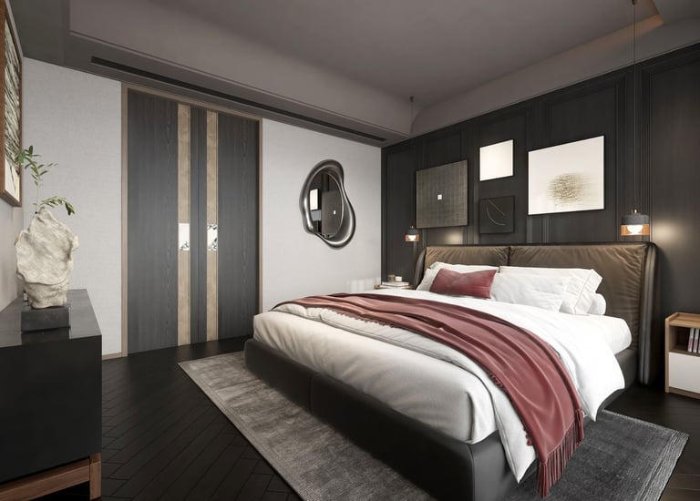 FayNza : Aménagement Chambre hotel luxe parisien à l'ambiance cosy