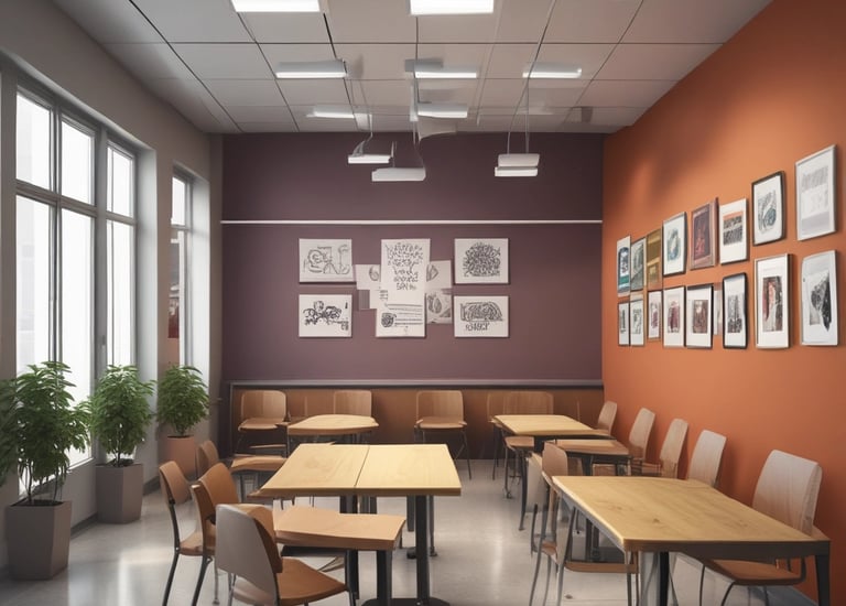 Indian Teachers collaborating in a modern staff room with digital tools.