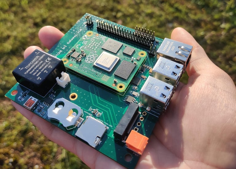 an expansion PCB for Raspberry CM4 module