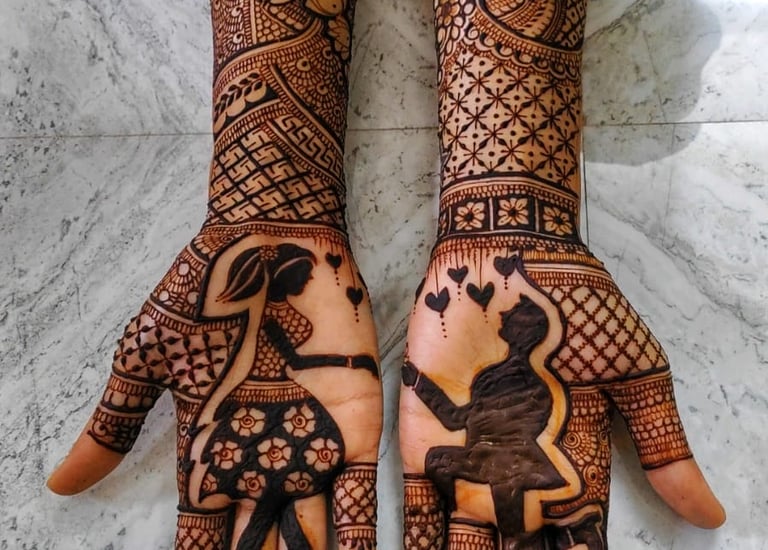 Engagement mehndi