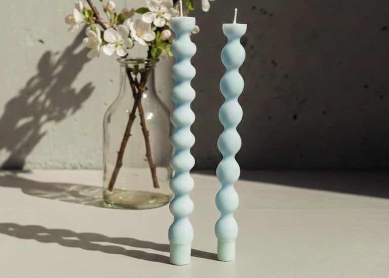 sojų vaško žvakės