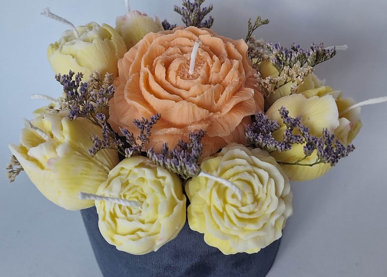 Rankų darbo sojų vaško žvakės. Panevėžyje. Originali dovana