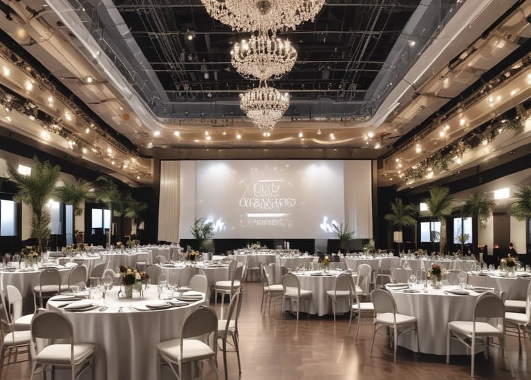 A vibrant cityscape at sunset showcasing modern architecture.