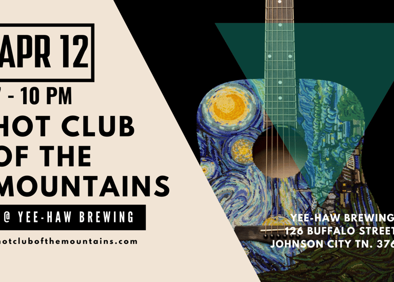 hot club of the mountains guitar player poster