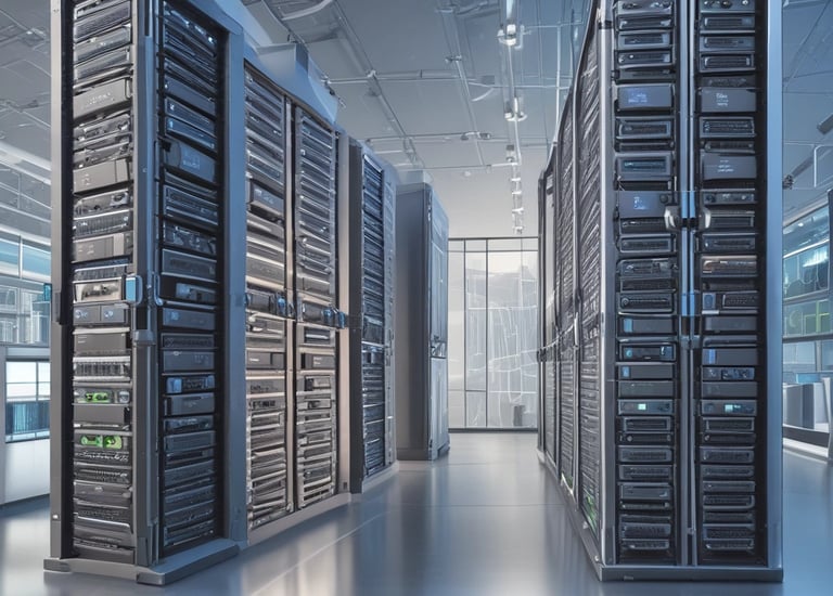 A team collaborating on a tech project.