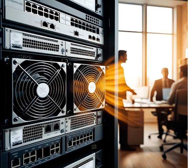 Heat Dissipation in network rack
