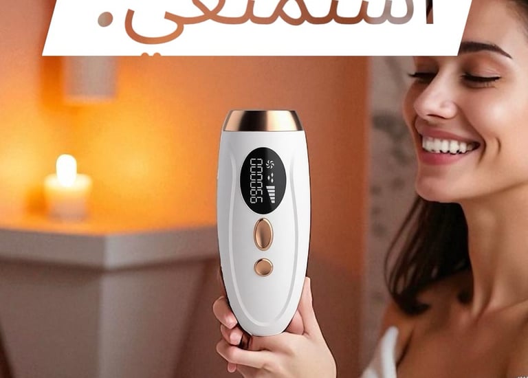 جهاز إزالة الشعر بالليزر IPL للوجه والجسم كامل مع شحن مجاني في الكويت