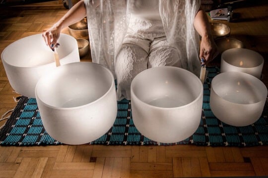 bagno sonoro cristallo milano