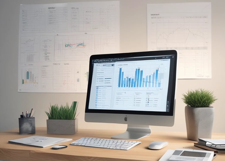 Close-up of digital interface displaying industrial performance metrics.