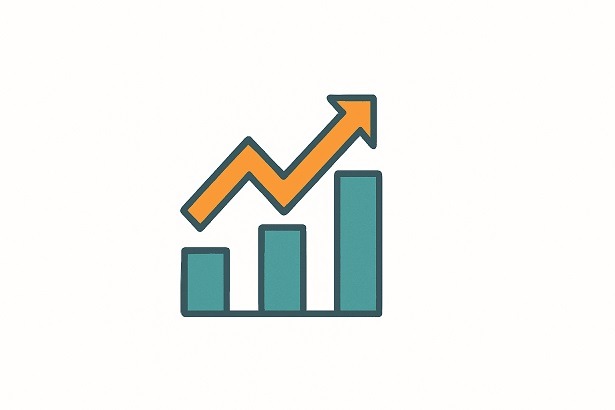 a bar chart showing the growth of a bar chart