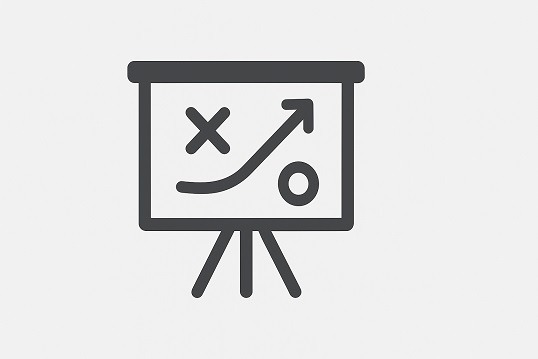 a black and white board with a picture of a board with a graphing board