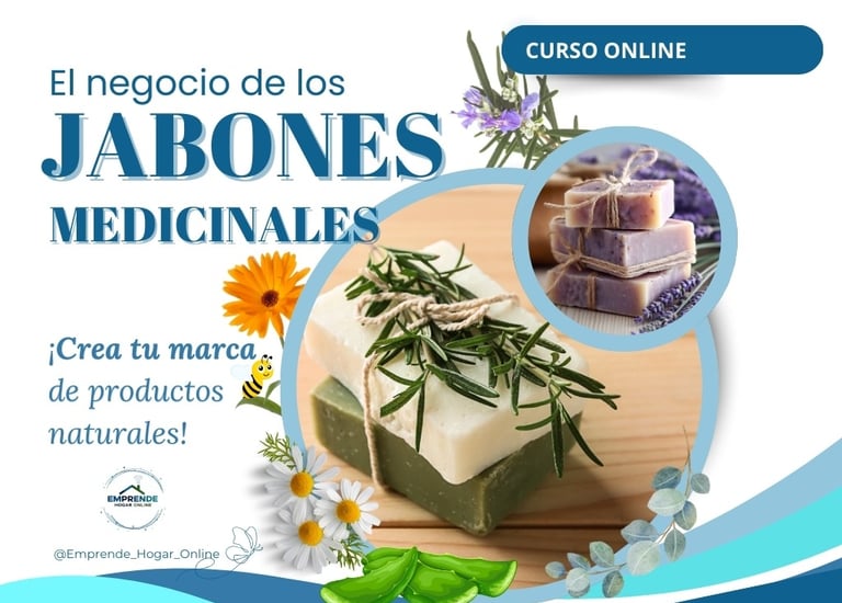 a bunch of soap bars with flowers and herbs