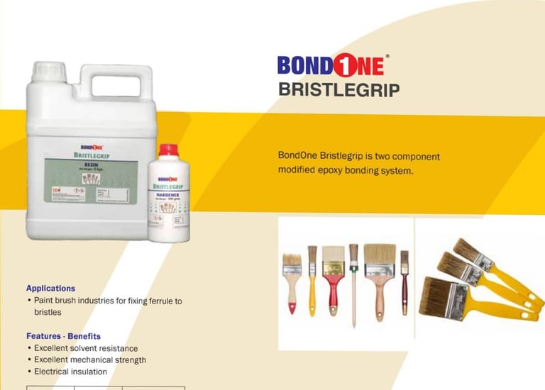 Bondone bristilegrip epoxy adhesive system