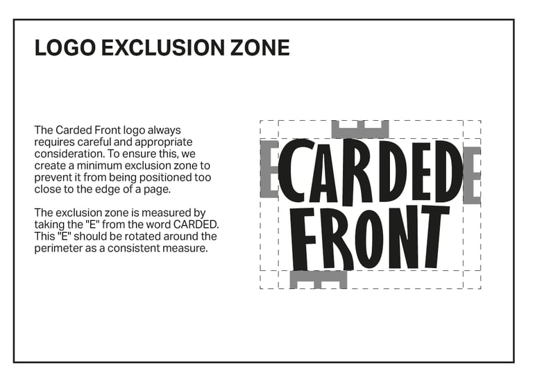 Carded Front logo exclusion zone