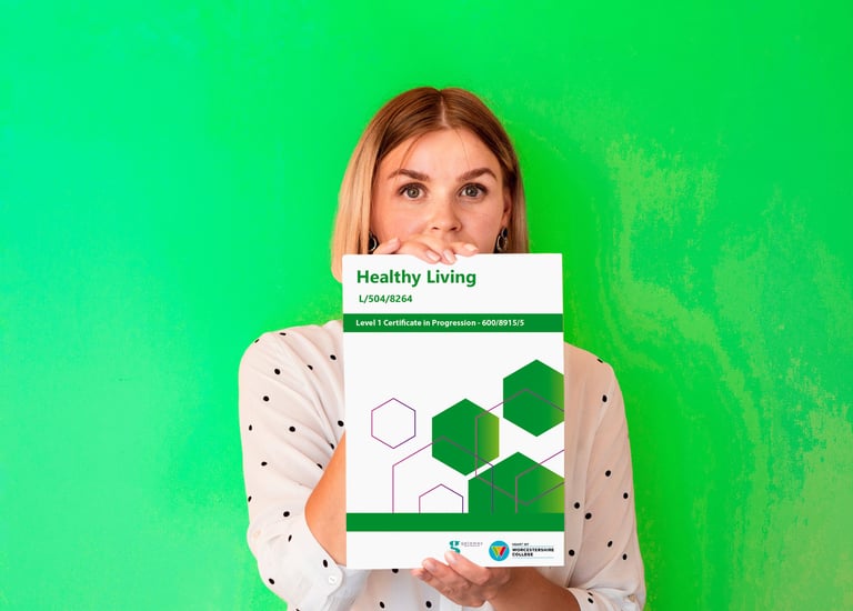 Worcestershire college workbook designed by City Walls Design