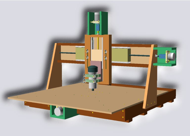 Projeto 3D da Fresadora CNC da Artefaktus ARTM-02 