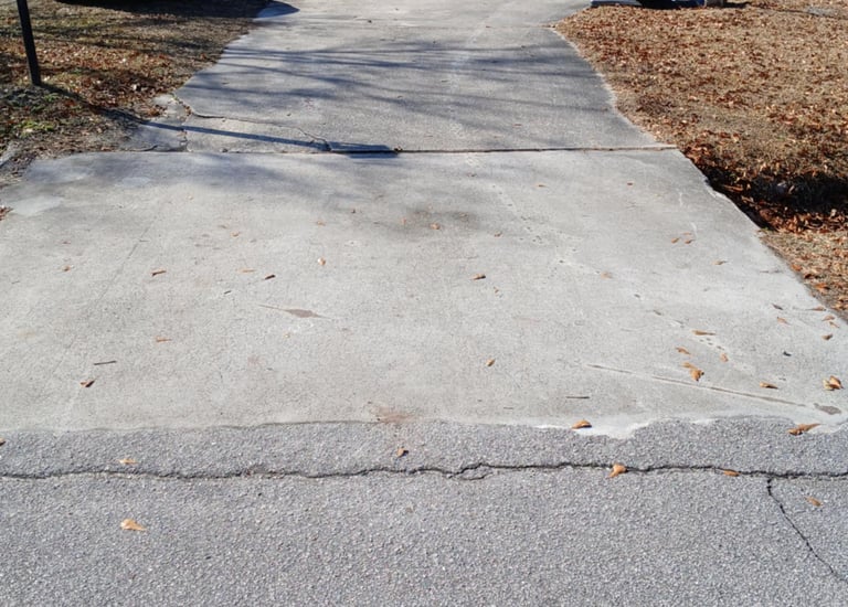 Before driveway cleaning