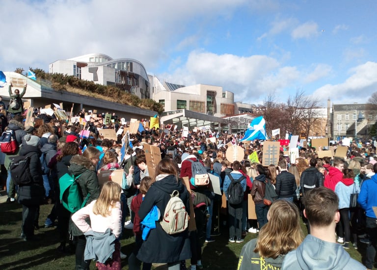 Climate change protest