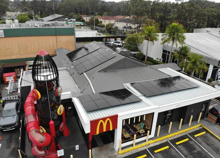 Commercial solar for Mcdonald's Restaurant