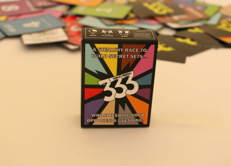 333 Card Game Box