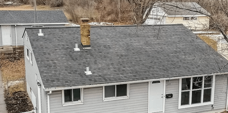 "New asphalt shingle roof installation by Golden Hammer Construction in Twin cities