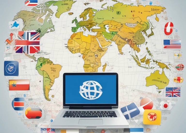 This is a street view of several storefronts on a snowy day. The businesses include a cellular center, a cheque cashing service, and a tax service. The buildings are older, with distinct brick facades and some arched windows. There are small trees planted in front of the buildings, with some snow covering the ground.