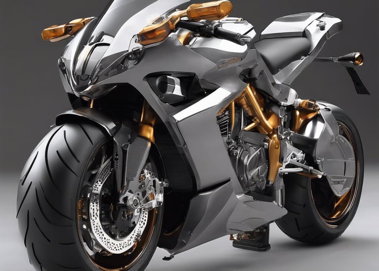 llanta de moto deportiva y refacciones