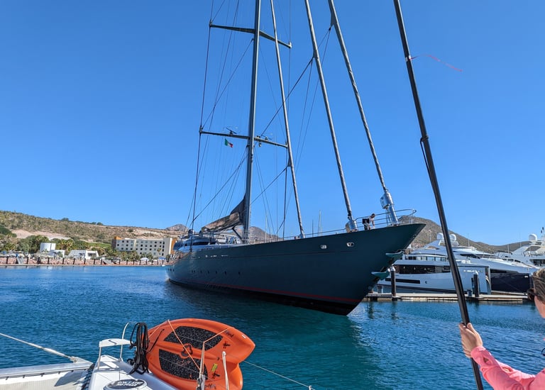 Sailboat at anchor