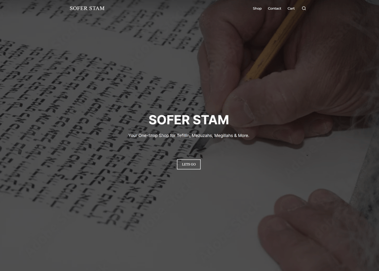 Brand Website design, great for selling multiple products in set categories