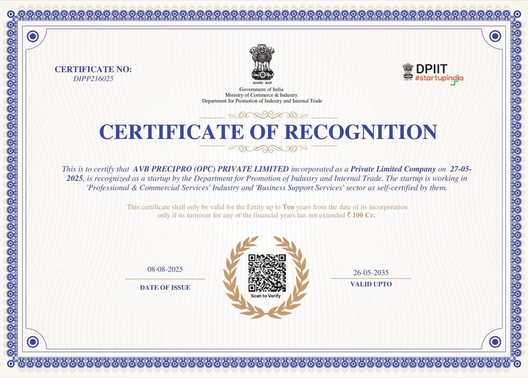 DPIIT Recognition