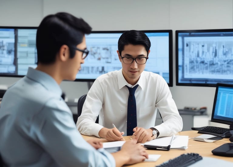 A team of developers collaborating on a software project.