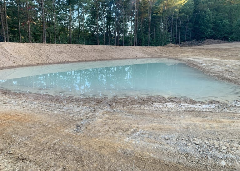 new pond build ponds