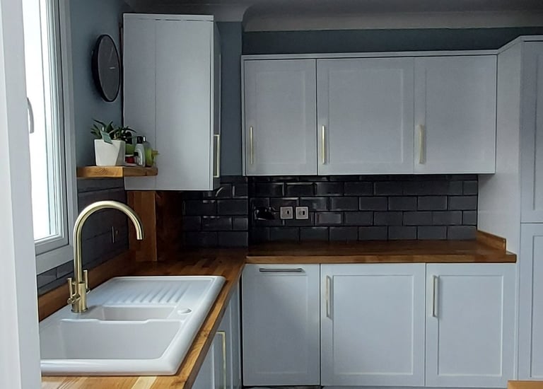 Solid wood worktop