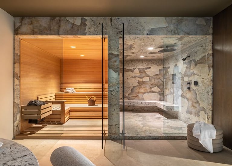 home sauna and steam room