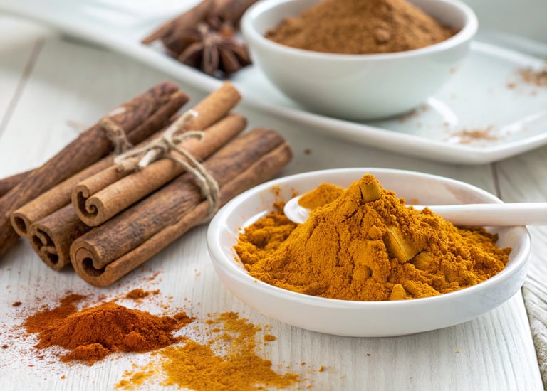 integratore naturale con curcuma, cannella, cromo, acido alfa-lipoico