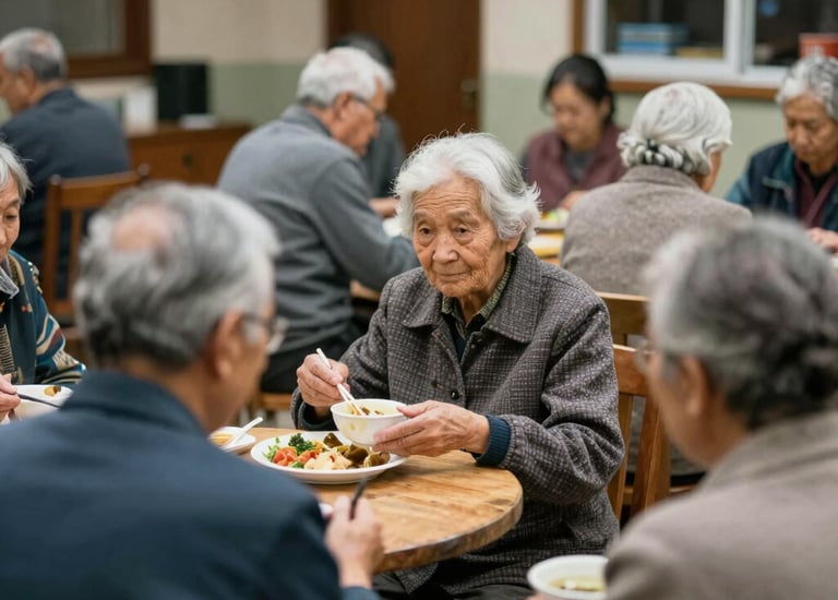 a restaurant filled with lots of people sitting at tables