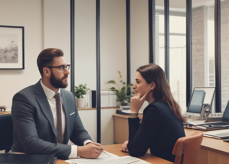 Investor analyzing charts and data on a laptop in a cozy home office.