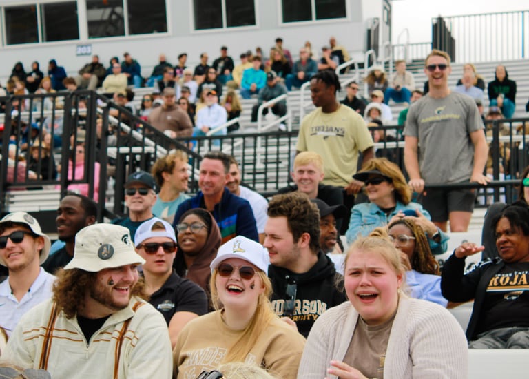 Photo of crowd at AU football game