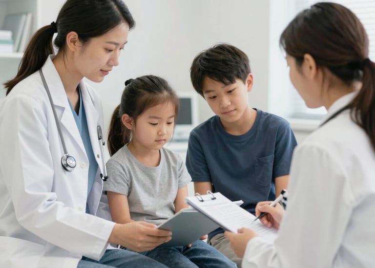 Volunteers organizing a community health event.