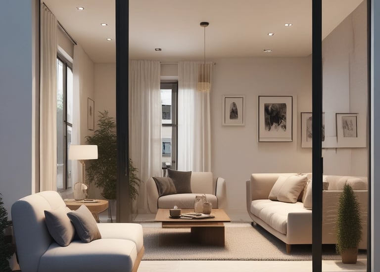 Three white cylindrical skincare product bottles are arranged on a white background with subtle leaf patterns. Each bottle has minimalist black text and logos, conveying a clean and modern aesthetic.