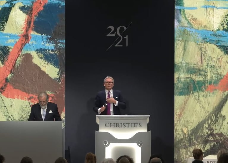 Christie's, auction, Chrome productions, auctioneer, LED, CT, 