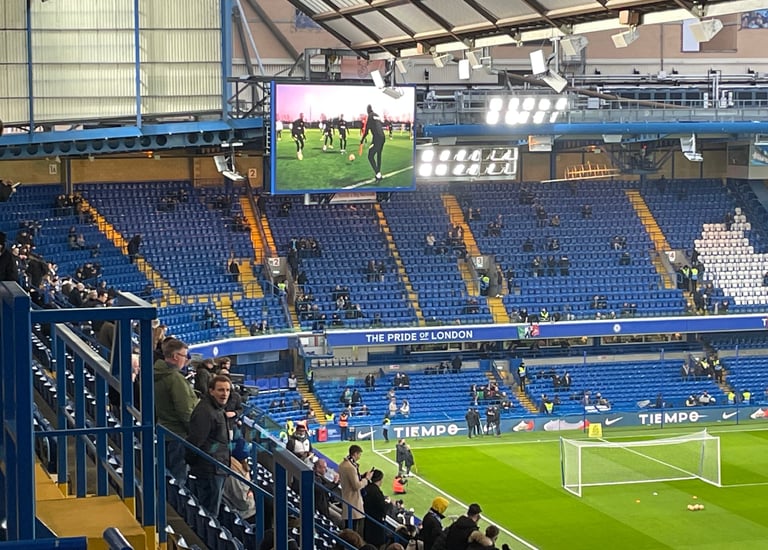 Chelsea FC, Sports Presentation, big screens