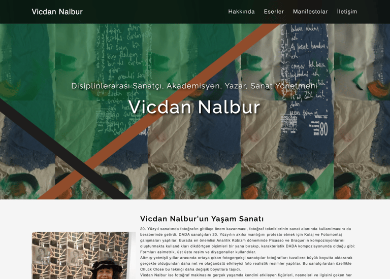 Vicdan Nalbur Web Sitesi Yapımı