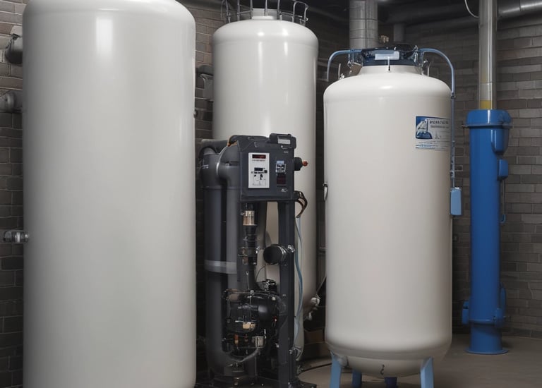 A close-up view of a metal kettle pouring hot water into a filter placed over a cup. Steam is visibly rising from the water, adding a sense of warmth and freshness to the image. The background is blurred, focusing attention on the kettle and cup.