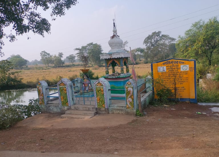 beautiful temple near pond