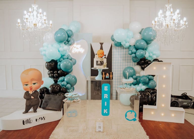 Decoração personalizada para aniversários - Só Pula, Eventos, Animação e Catering