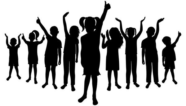 a group of children with green Way Association 